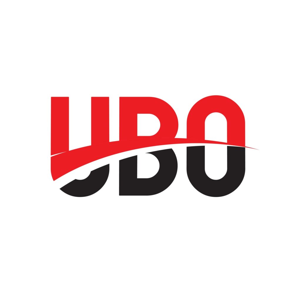 UBO Letter Initial Logo Design Vector Illustration